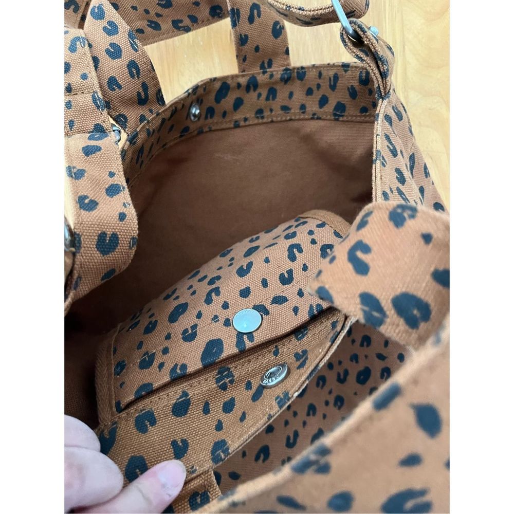 Baggu Leopard Print Duck Bag Nutmeg - Picture 4 of 7
